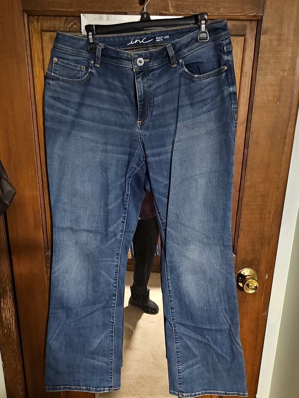 INC International Concepts Medium/Dark Blue Bootcut Jeans